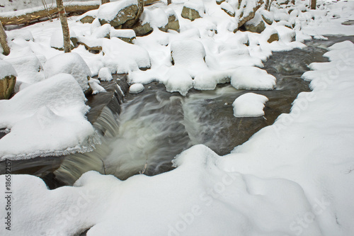 Snowy River with a flowing waterfall