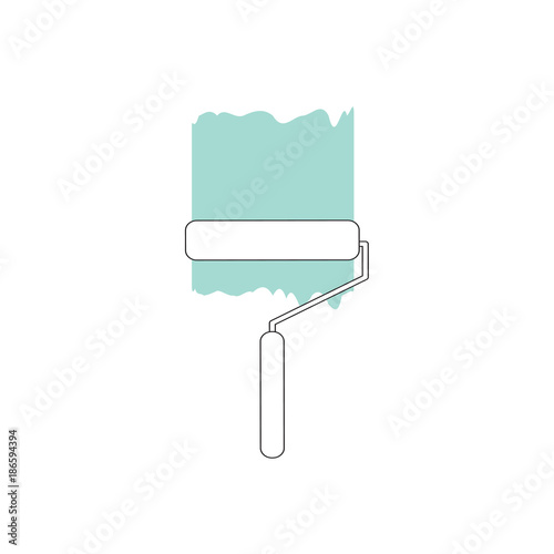 paint roller icon- vector illustration