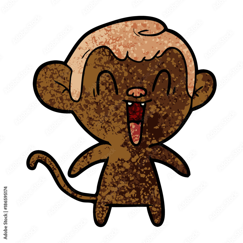 cartoon laughing monkey cartoon laughing monkey