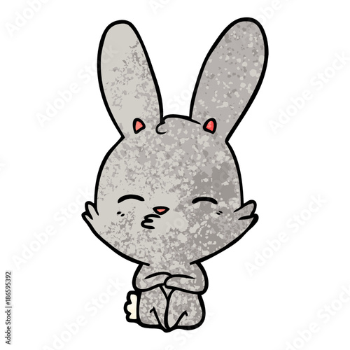 curious bunny cartoon
