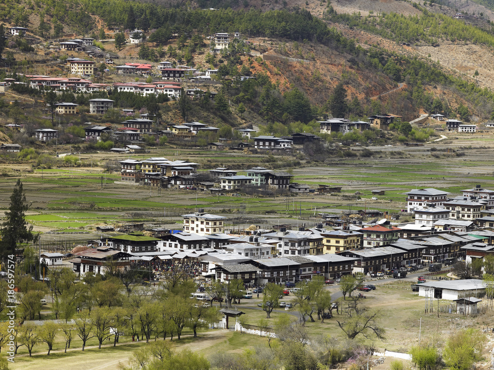 Paro in the Kingdom of Bhutan