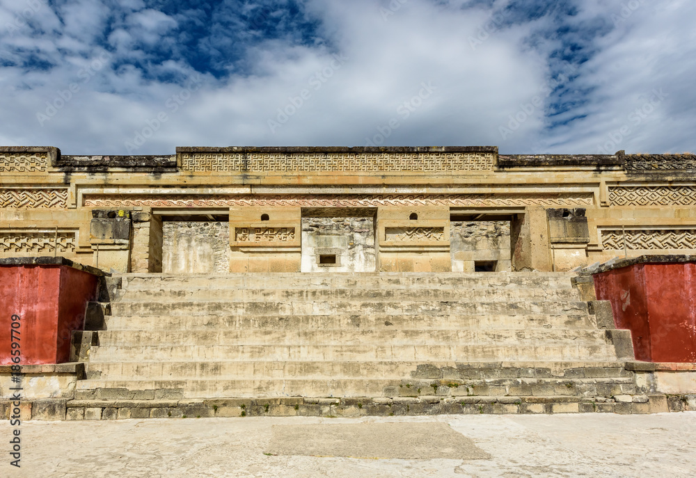 Historical monument in an the ancient Mesoamerican city