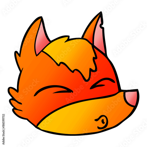 Fototapeta Naklejka Na Ścianę i Meble -  fox cartoon character