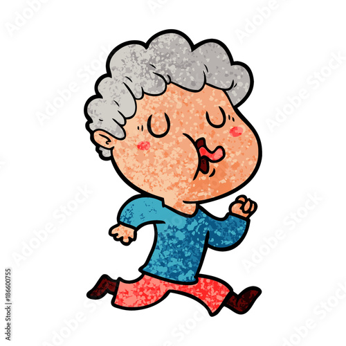 cartoon man singing