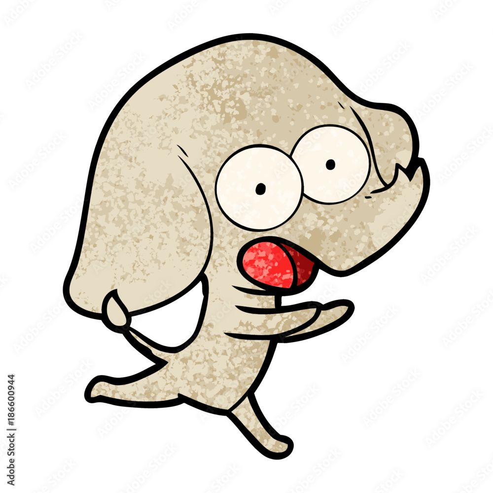 Obraz premium cute cartoon elephant