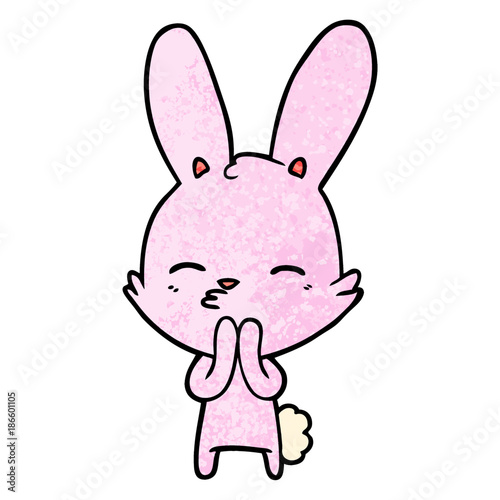 curious bunny cartoon