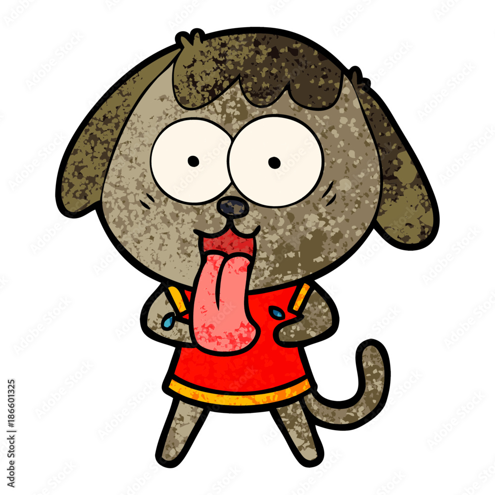 Obraz premium cute cartoon dog