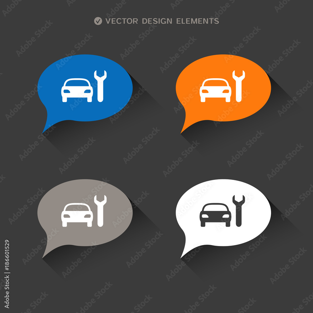 Web design of car service icon Web design of car service icon