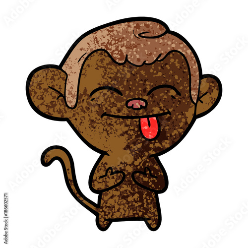 funny cartoon monkey