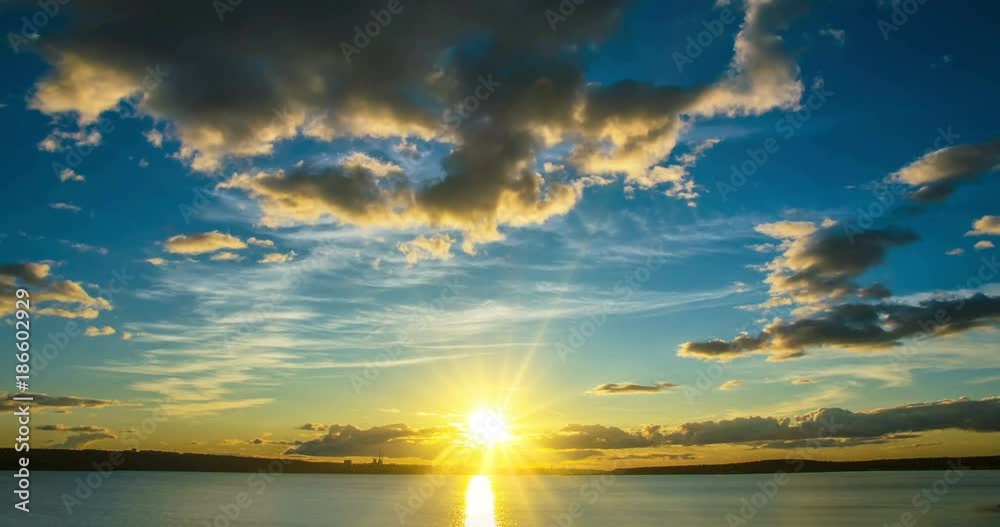 simultaneous movement of clouds of different levels, time lapses, video loop simultaneous movement of clouds of different levels, time lapses, video loop