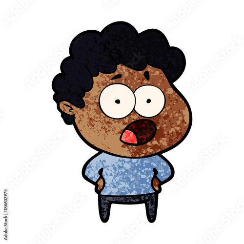 cartoon shocked man