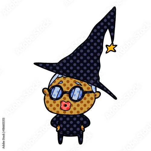 cartoon librarian woman wearing spectacles