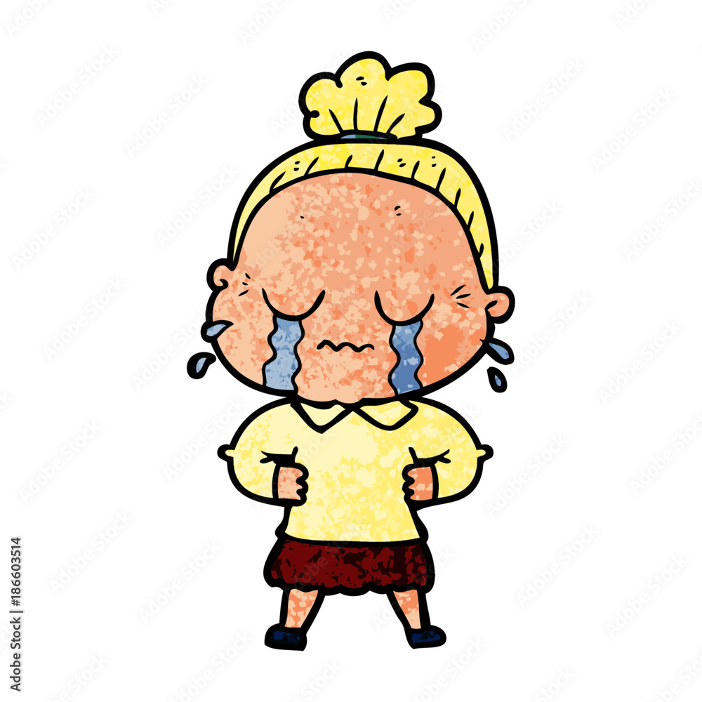 cartoon crying old lady cartoon crying old lady