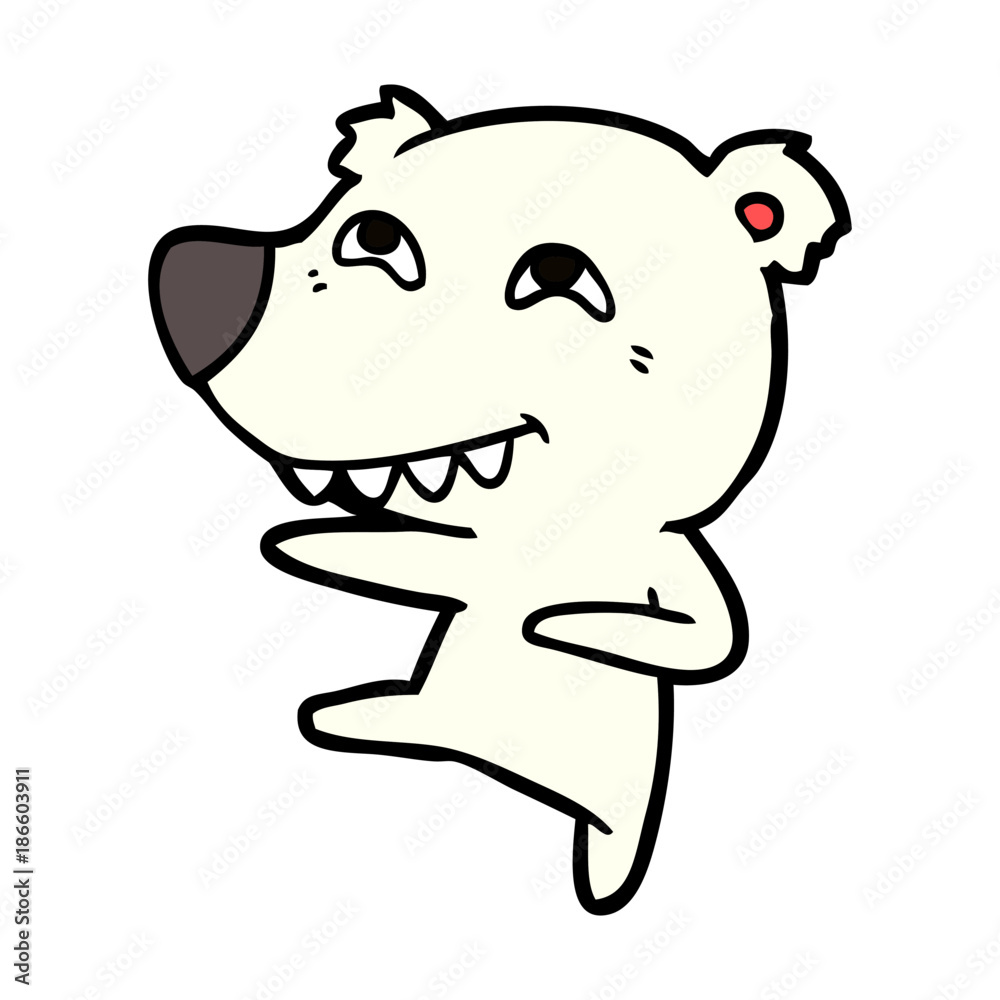 Obraz premium polar bear cartoon
