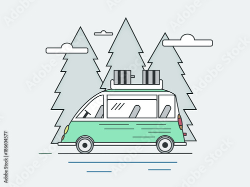 car family go holidays