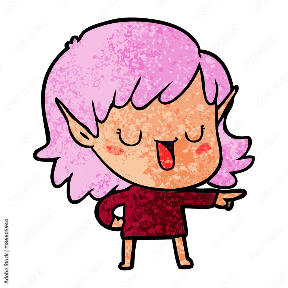 cartoon elf girl cartoon elf girl