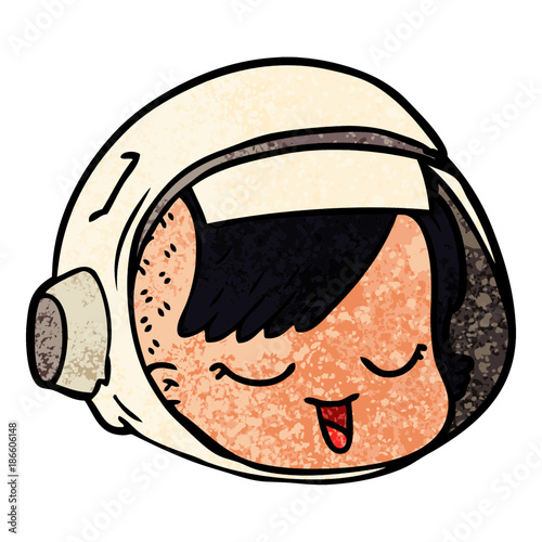 cartoon astronaut face