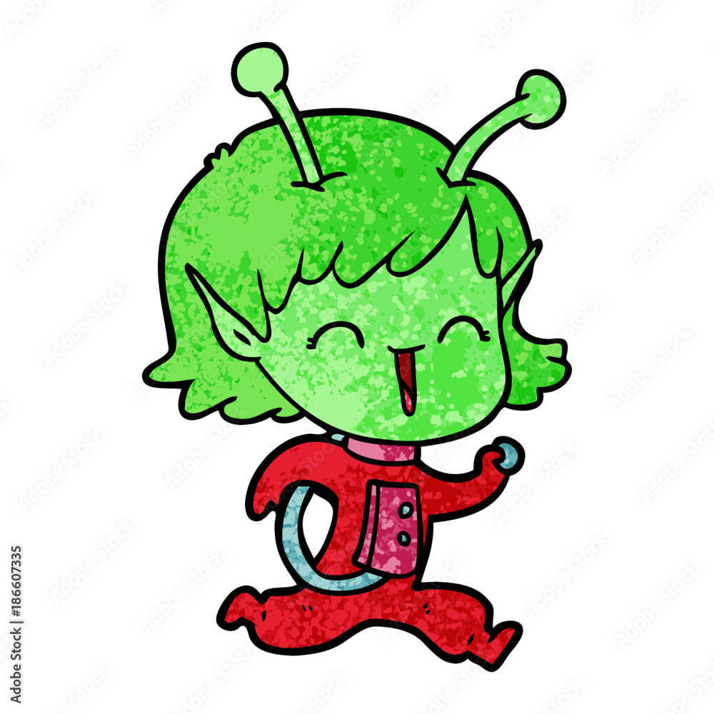 cartoon alien girl laughing cartoon alien girl laughing