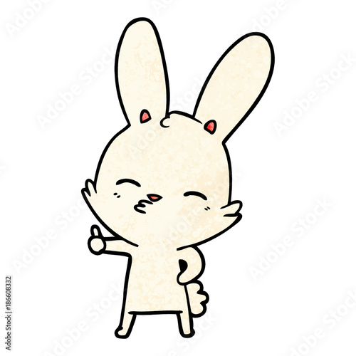 curious bunny cartoon