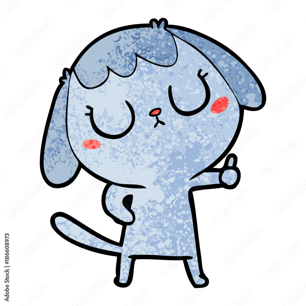 Obraz premium cute cartoon dog