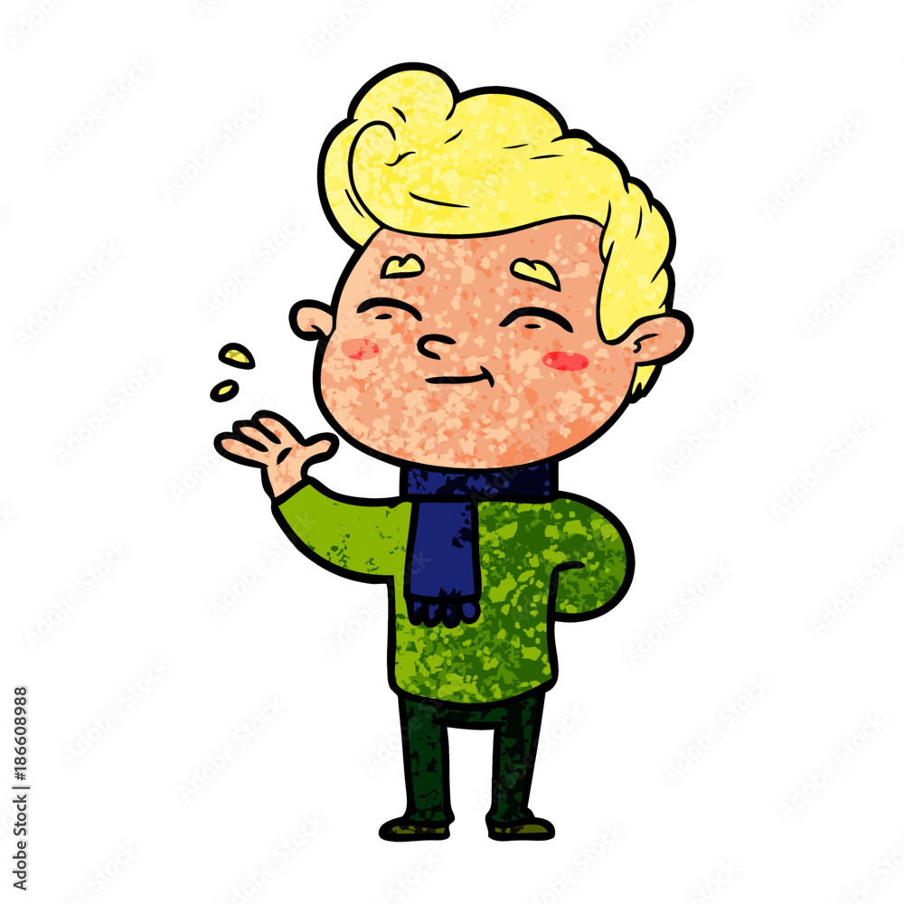 happy cartoon man happy cartoon man