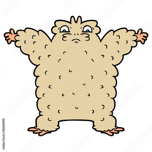 cartoon yeti