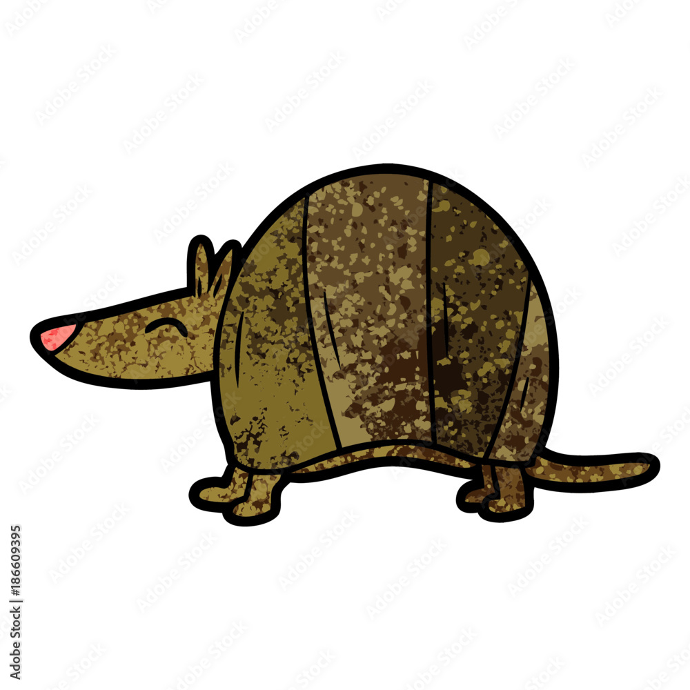 Obraz premium cartoon armadillo