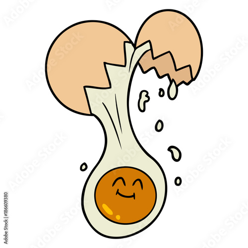 cartoon egg yolk