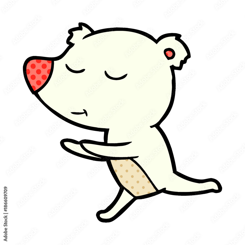 Obraz premium polar bear cartoon