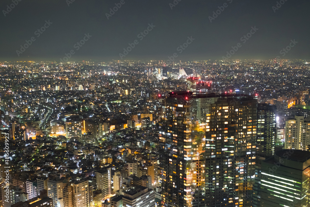Tokyo night scene Tokyo night scene