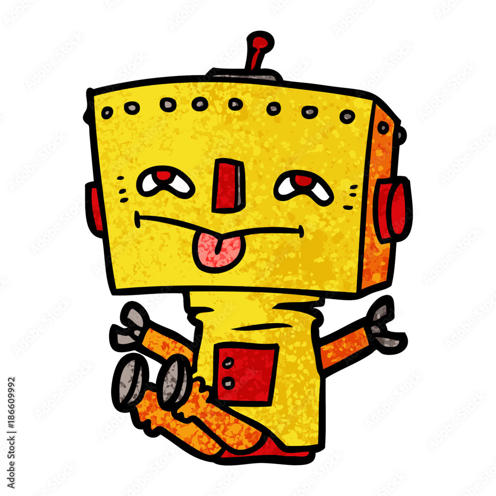 Fototapeta premium cartoon robot