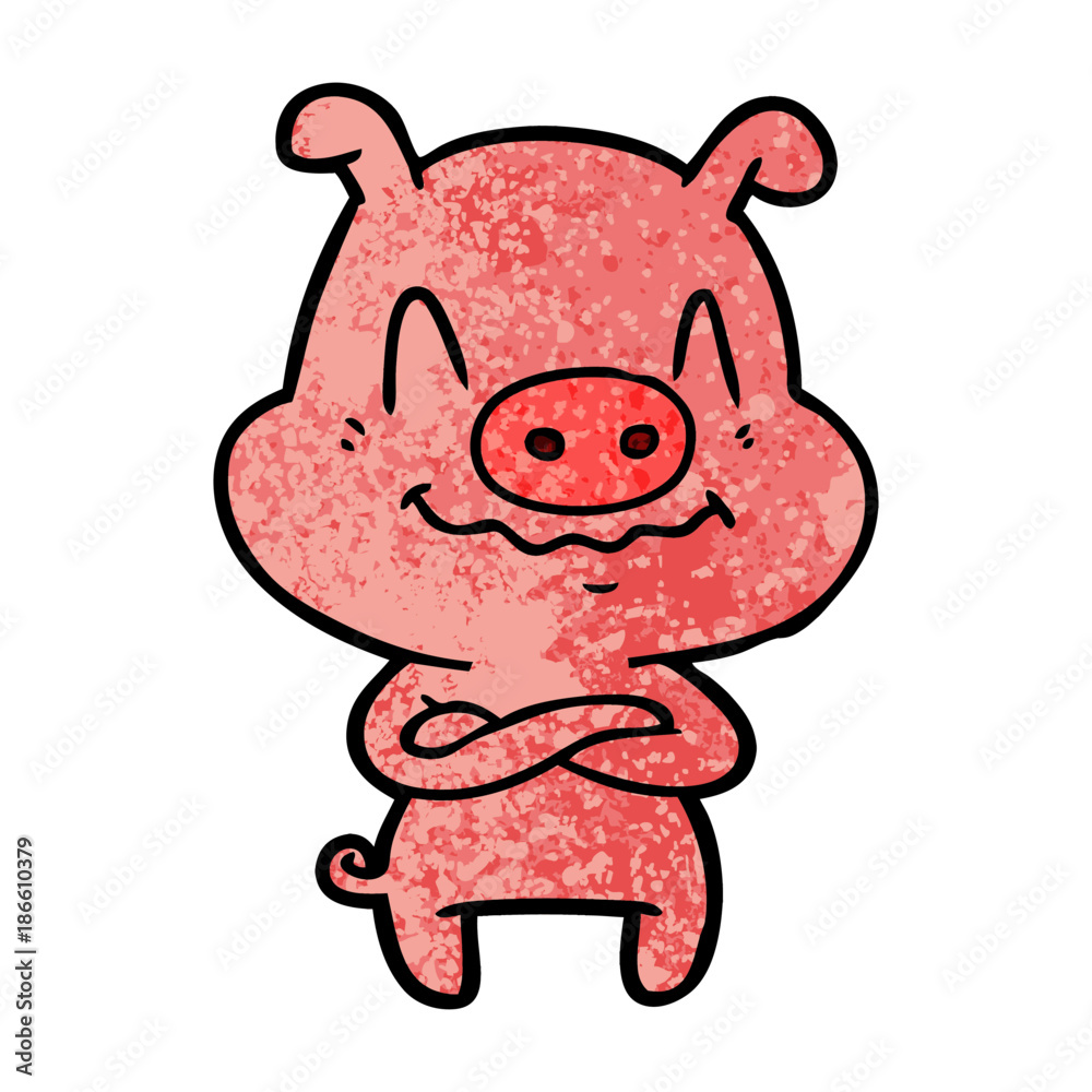 nervous cartoon pig nervous cartoon pig