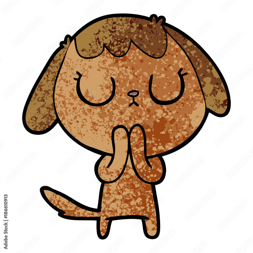 Obraz premium cute cartoon dog