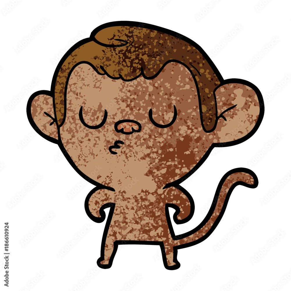 Obraz premium cartoon monkey
