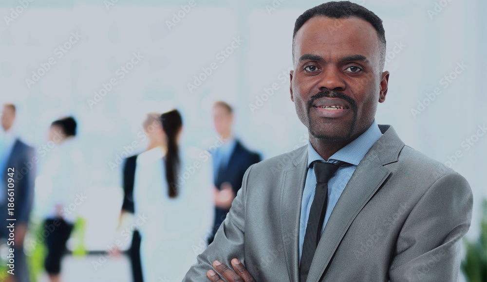 Portrait of smiling African American business man Portrait of smiling African American business man