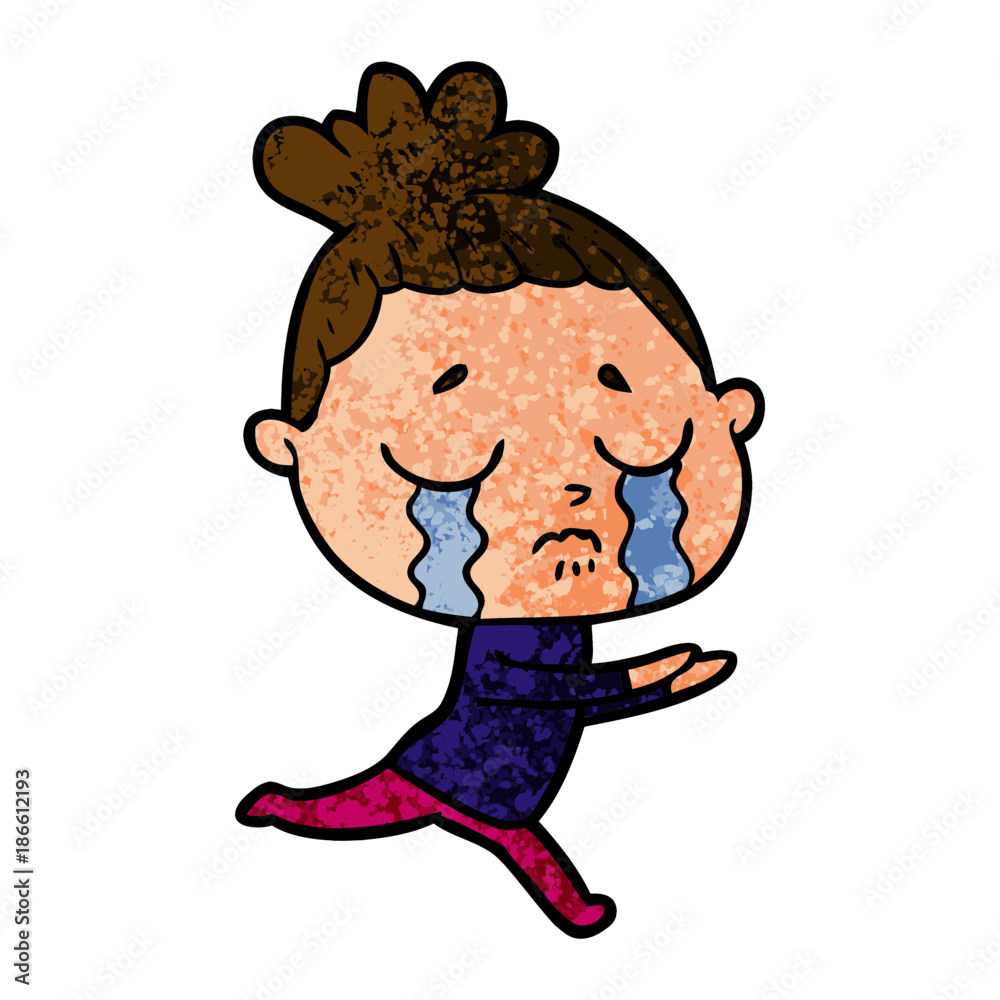 cartoon crying woman cartoon crying woman