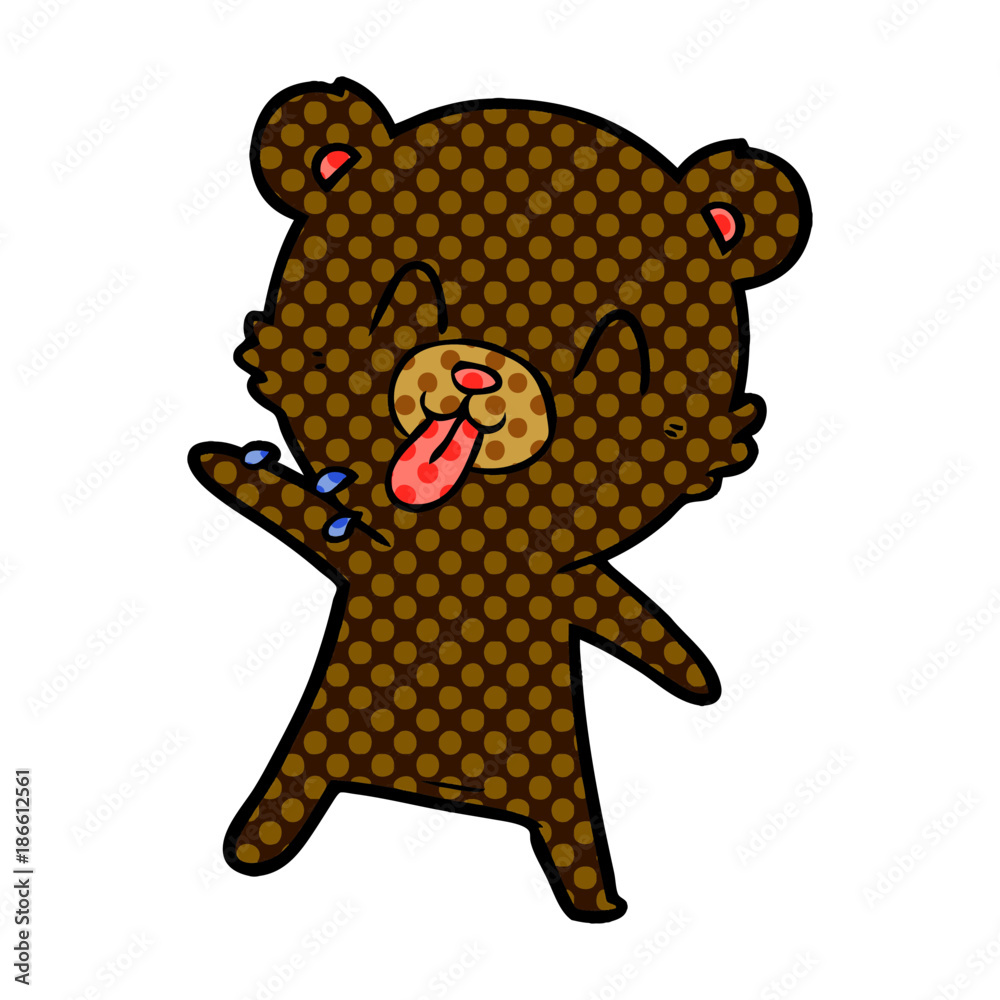 Fototapeta premium bear cartoon character