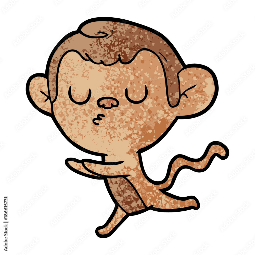 Obraz premium cartoon monkey