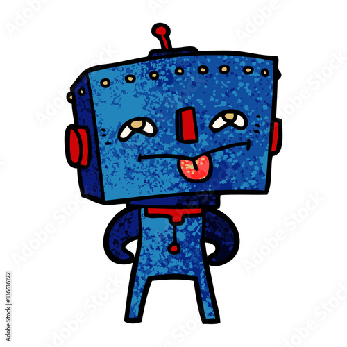 cartoon robot