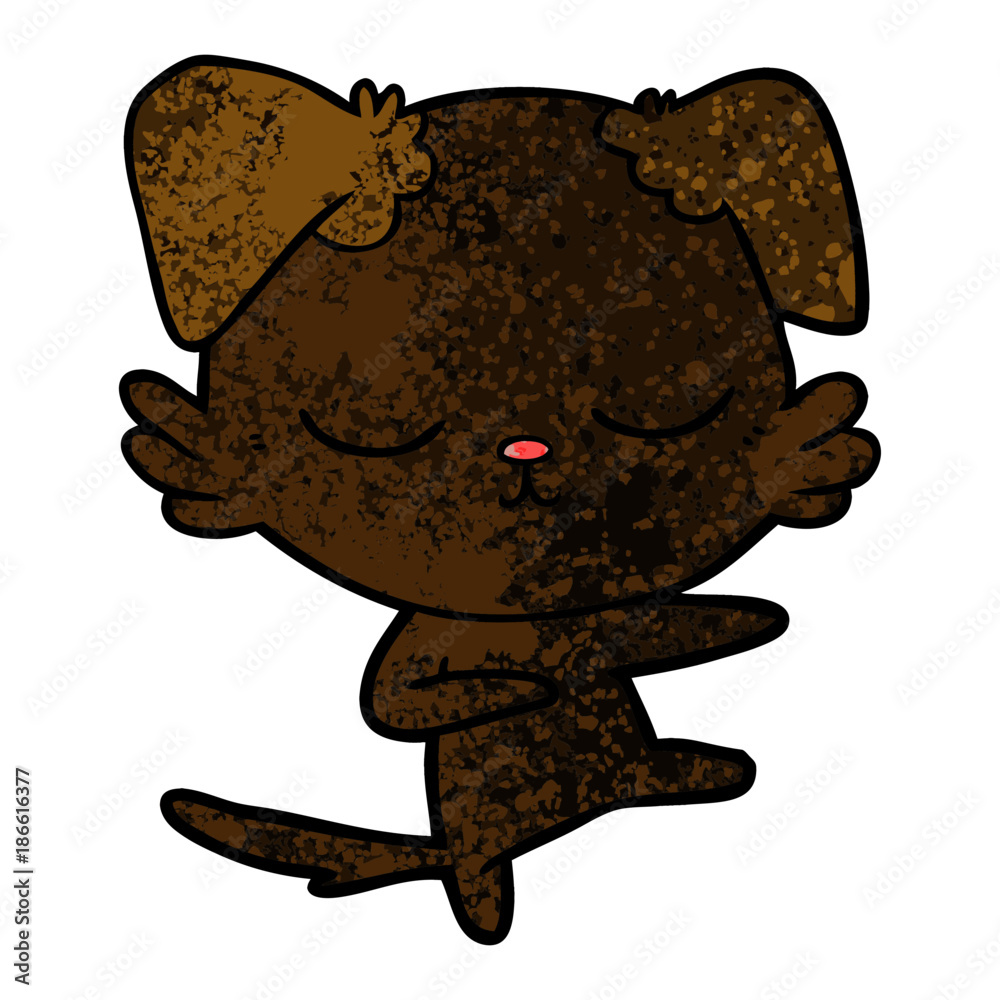 Obraz premium cute cartoon dog