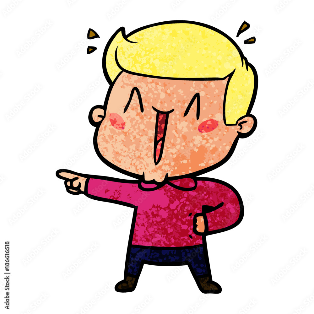 cartoon excited man cartoon excited man
