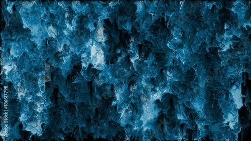 Blue Twisted Cascading Watercolor Abstract Painting Loop