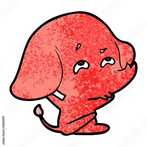 cartoon elephant remembering