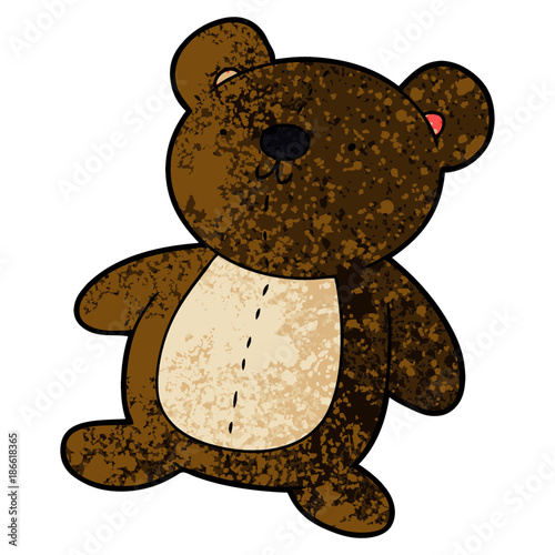 cartoon stuffed toy bear