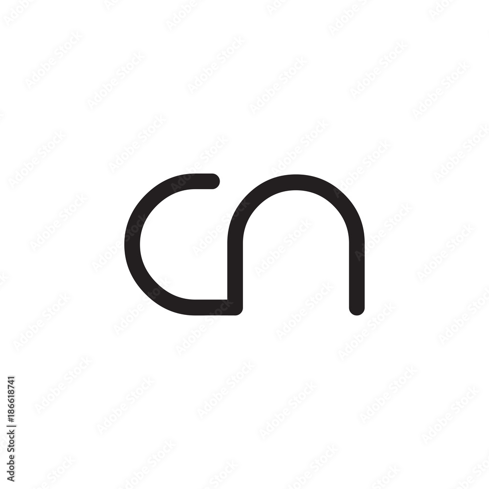 initial letter rounded logo modern initial letter rounded logo modern