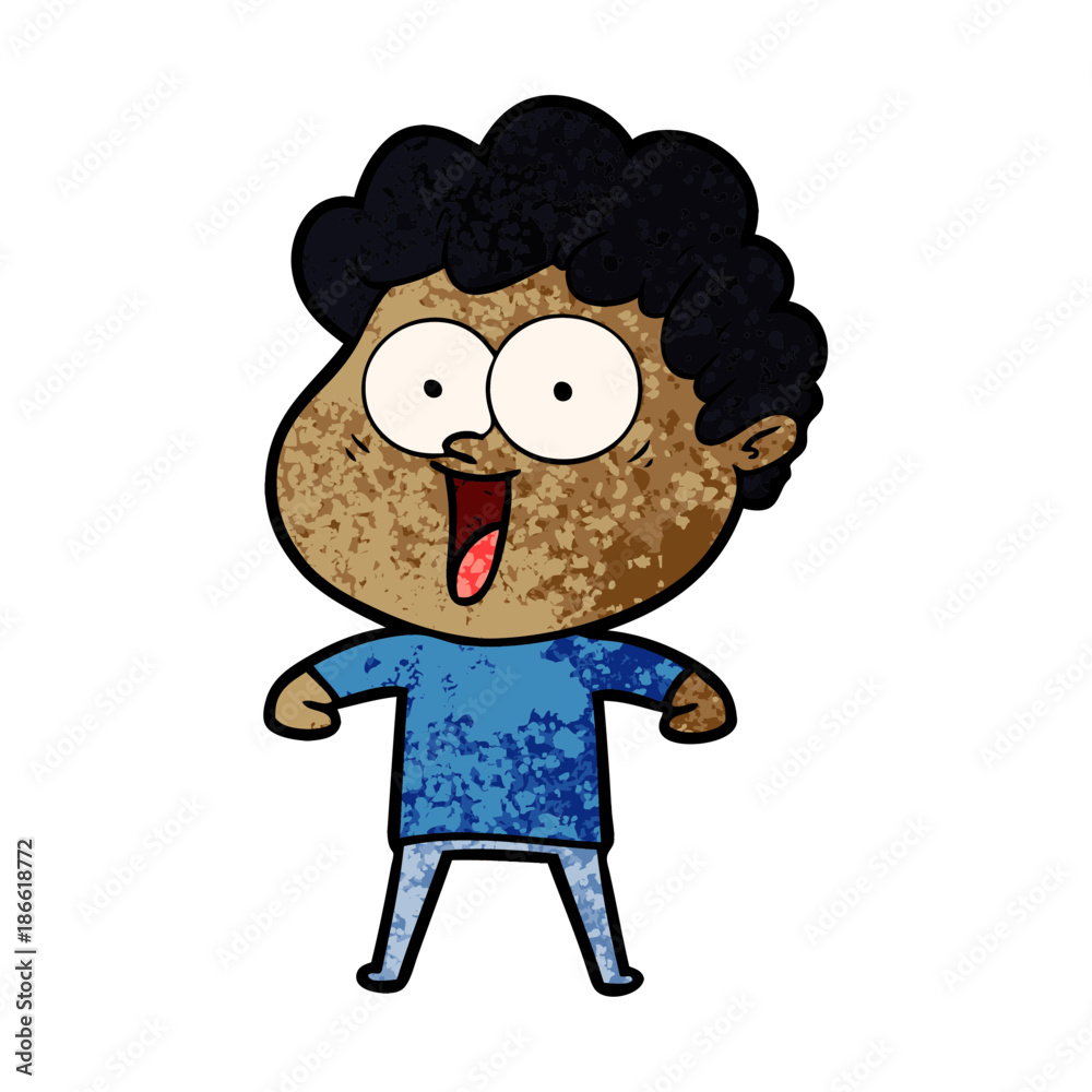 cartoon happy man cartoon happy man