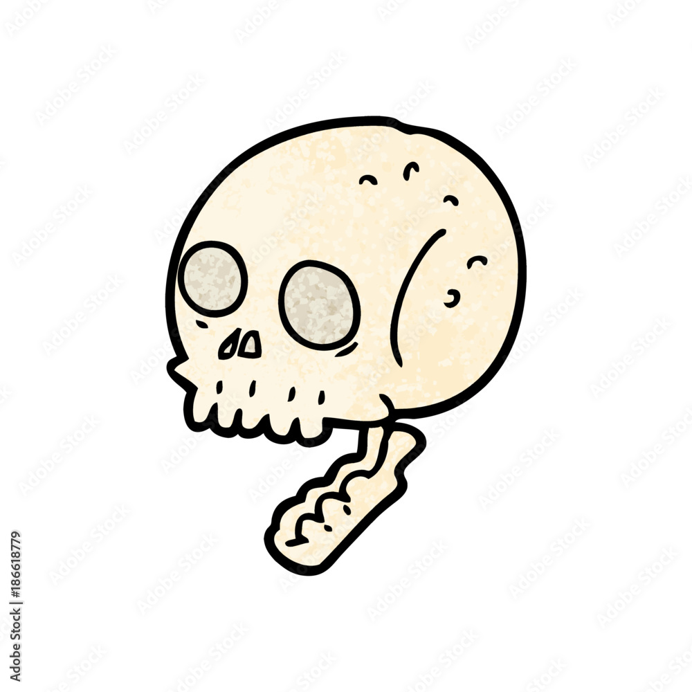 cartoon spooky skull cartoon spooky skull