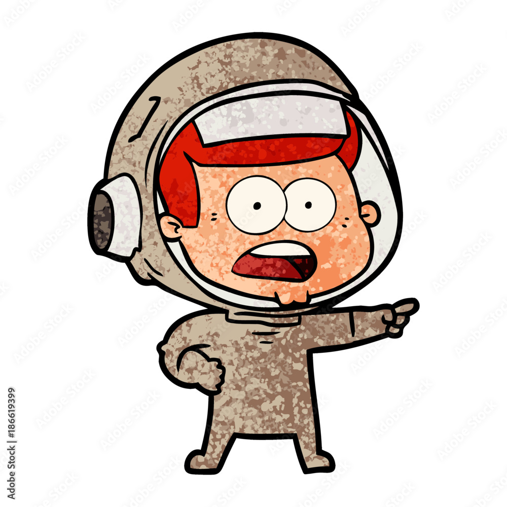 cartoon surprised astronaut cartoon surprised astronaut