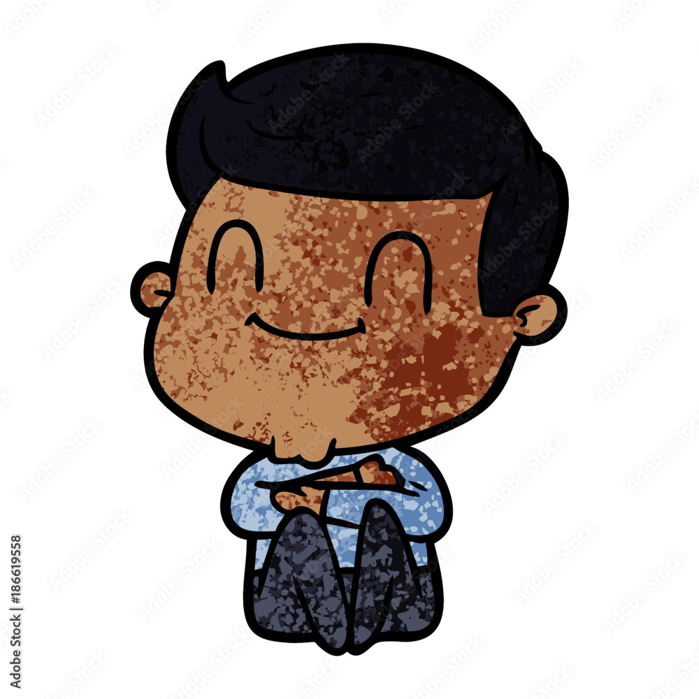 cartoon friendly man cartoon friendly man
