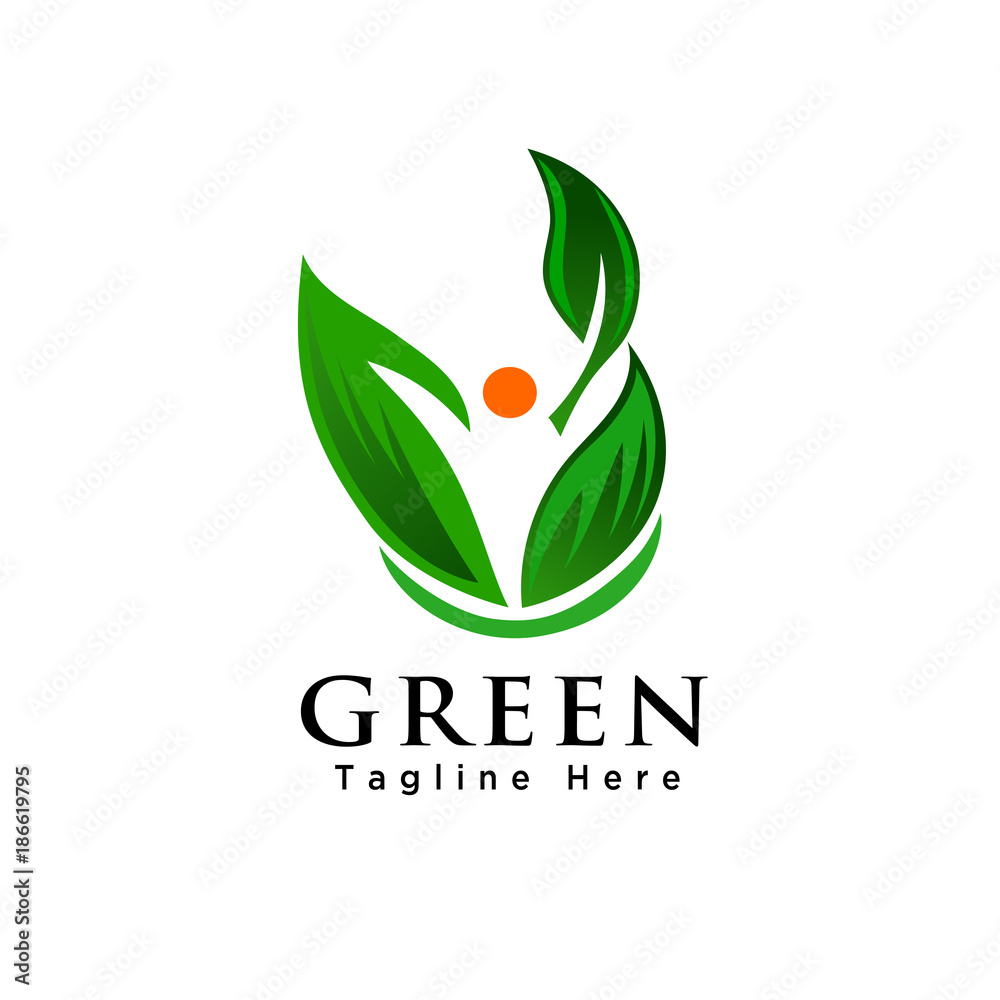 Fototapeta premium Green Health logo